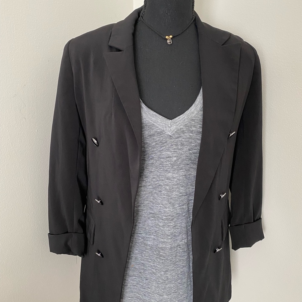 New with tags roll up sleeves blazer, BERSHKA size xs